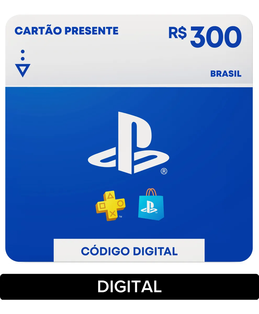 Sony Playstation Store Gift Card R$ 300 (digital)