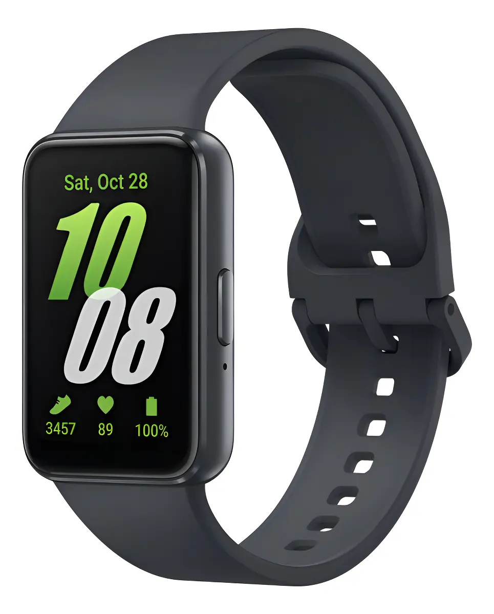 Relógio Smartband Samsung Gal.fit 3 Sm-r390 Grafite Grafite Liso Grafit Cinza-escuro