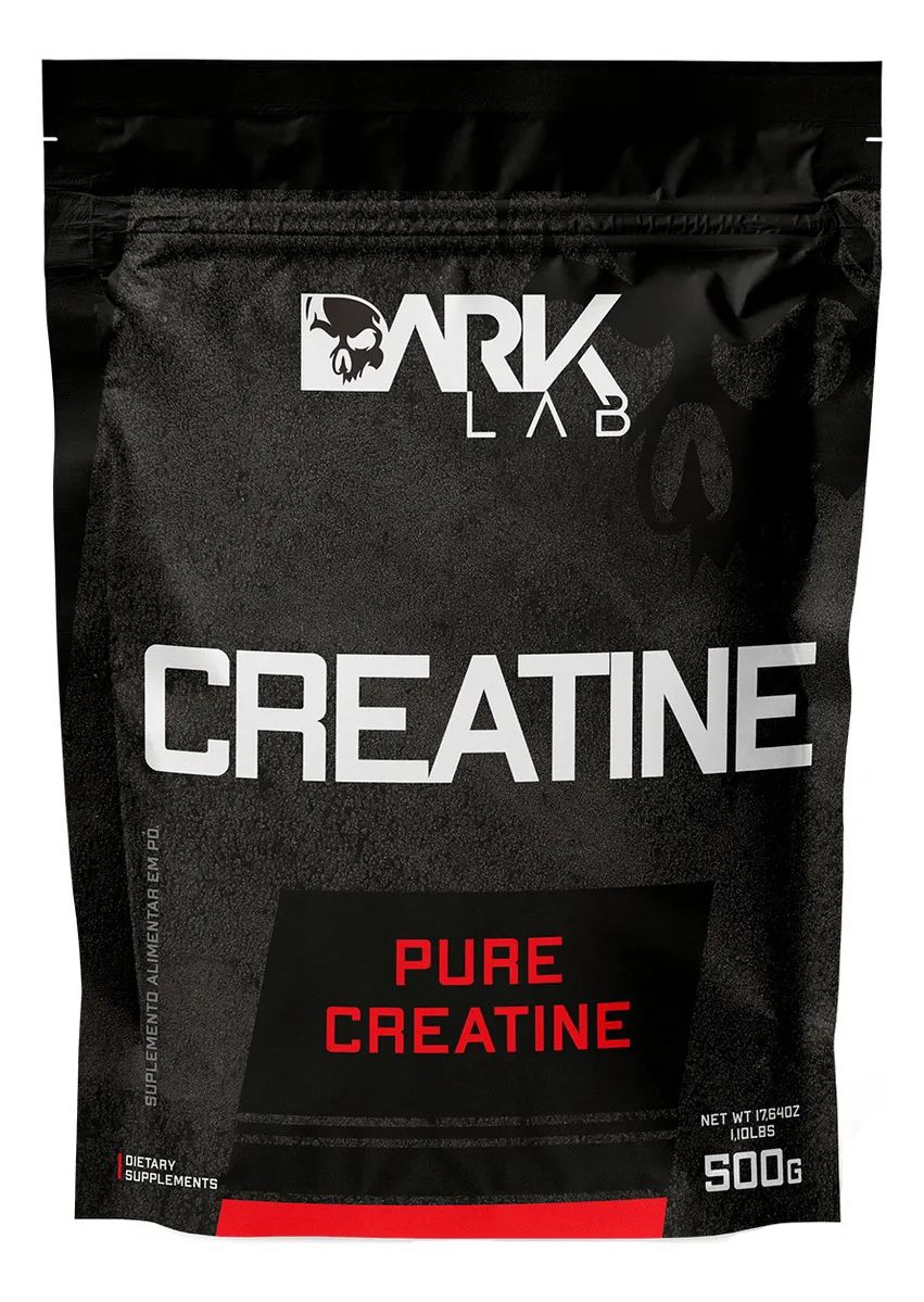 Creatina Monohidratada Pura 500g Dark Lab Unidade Sem Sabor