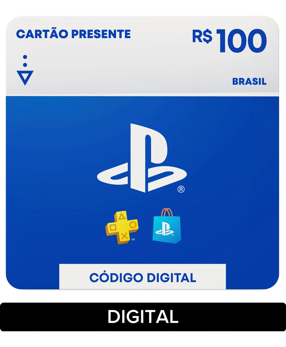 Sony Playstation Store Gift Card R$ 100 (digital)
